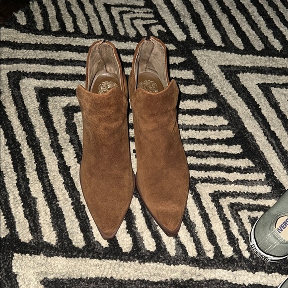 Vince Camuto Brown Suede Ankle Boots - Picture 2 of 4